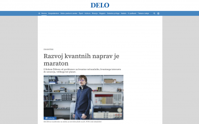 Razvoj kvantnih naprav je maraton, prof. dr. Rok Žitko, Delo