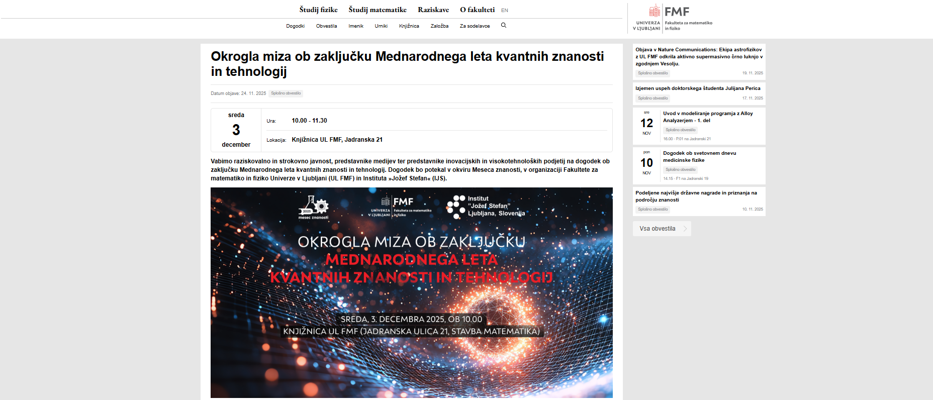 Dogodek Mednarodno leto kvantnih znanosti_QUTES