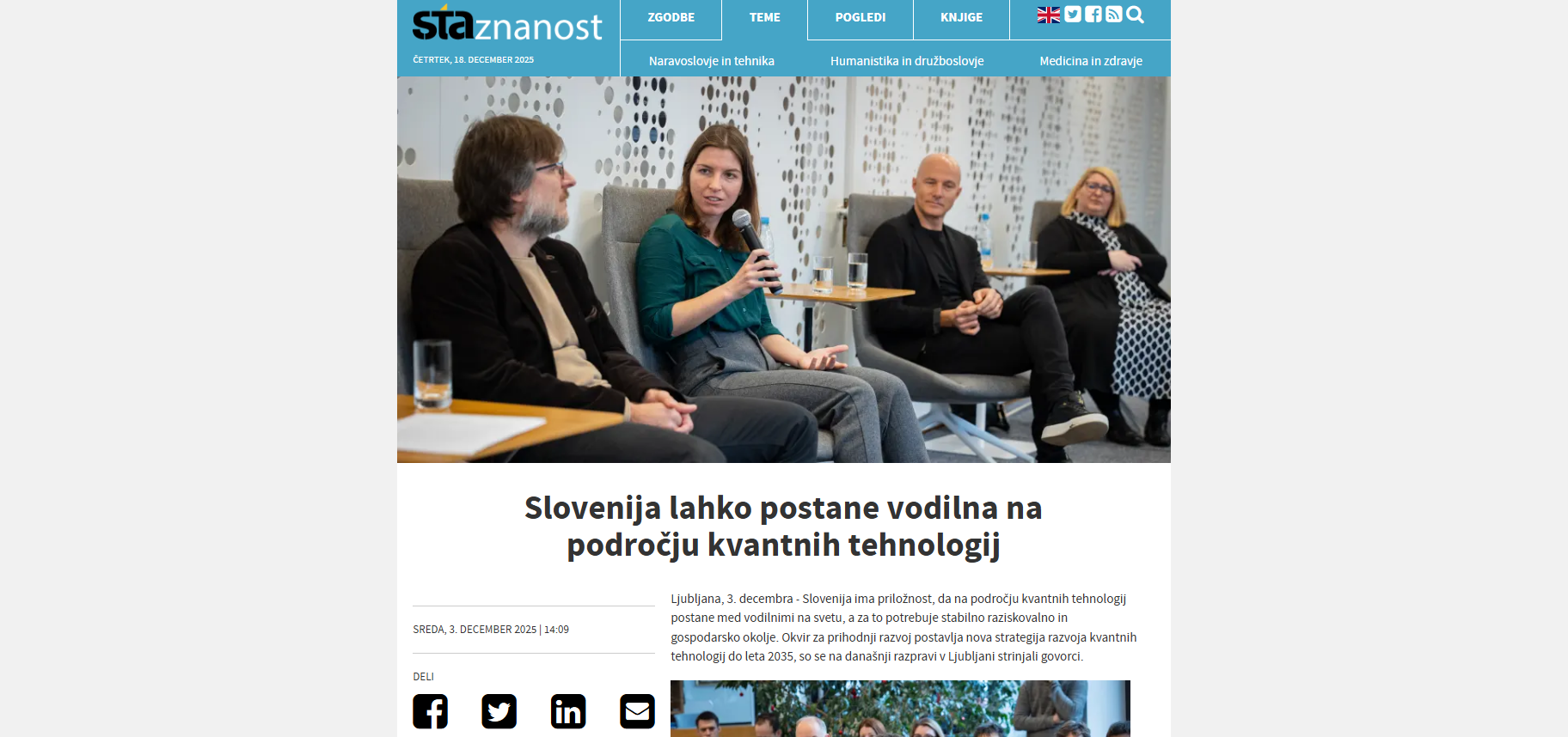 Slovenija lahko postane vodilna na področju kvantnih tehnologij_QUTES