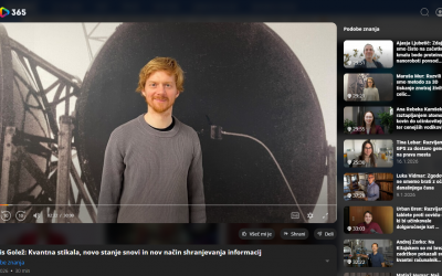 Doc. dr. Denis Golež: Kvantna stikala, novo stanje snovi in nov način shranjevanja informacij