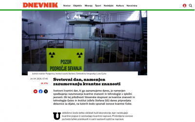 Svetovni kvantni dan prinaša delavnice in predavanja v Ljubljani