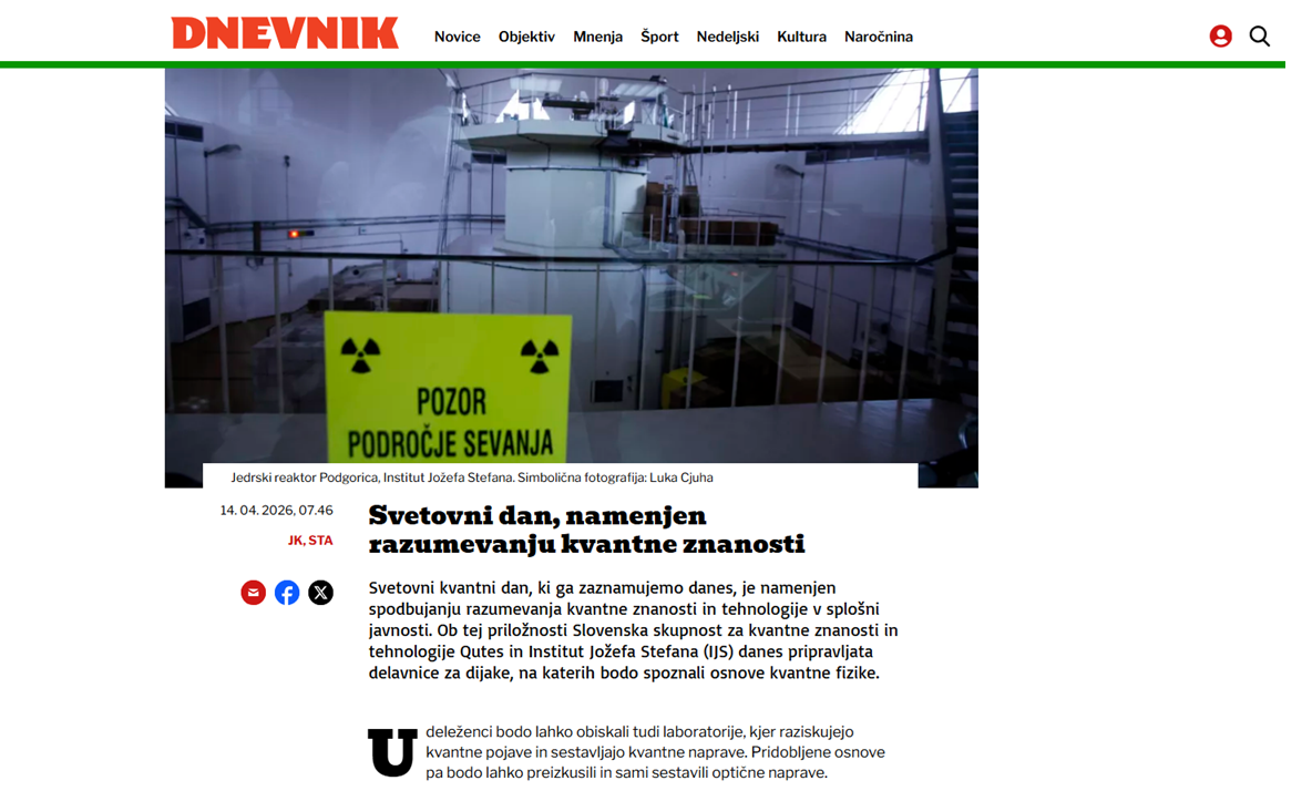 Svetovni dan, namenjen razumevanju kvantne znanosti_qutes