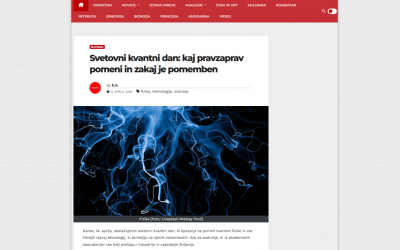 Svetovni kvantni dan: zakaj je pomemben?