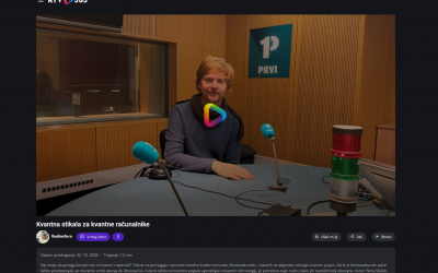 Quantum Switches for Quantum Computers, Radiosfera radio programme, Prvi, RTV SLO, 22 October 2026